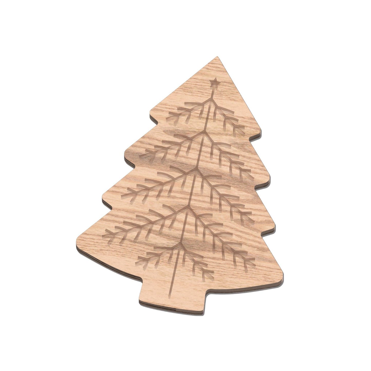 Tree-shaped bamboo cutting board