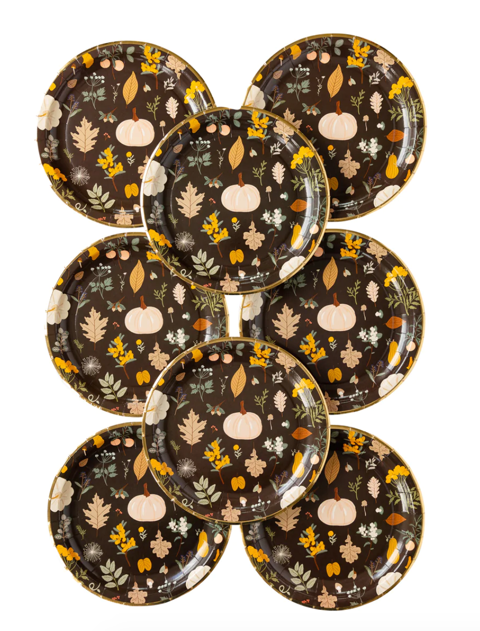 Image of 8 harvest fall plates