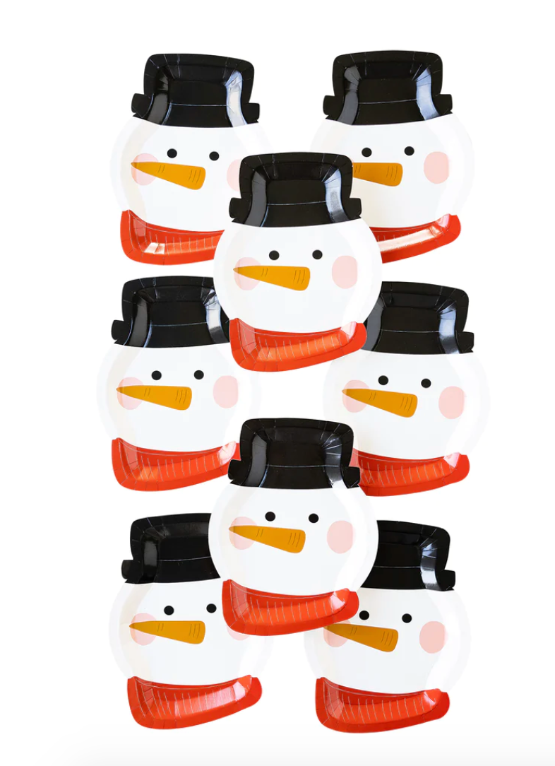 Image of 8 Frosty the snowman plates
