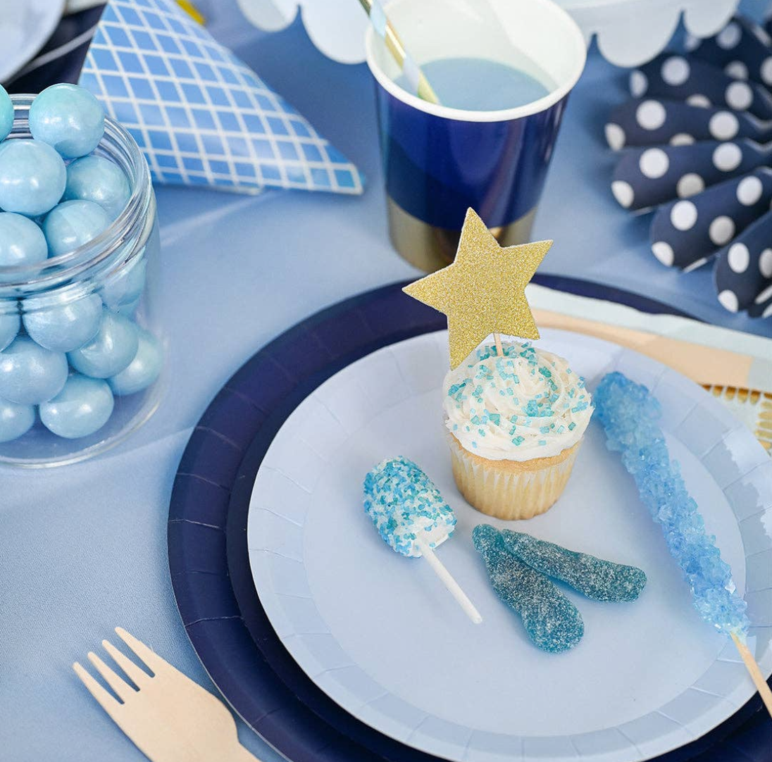 Coterie Party Supplies - Pale Blue Paper Plates