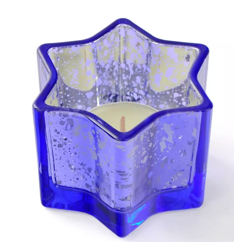 star shaped votive candle holder