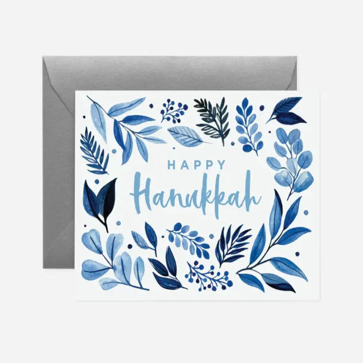 Hanukkah card with a silver envelope_KEEP
