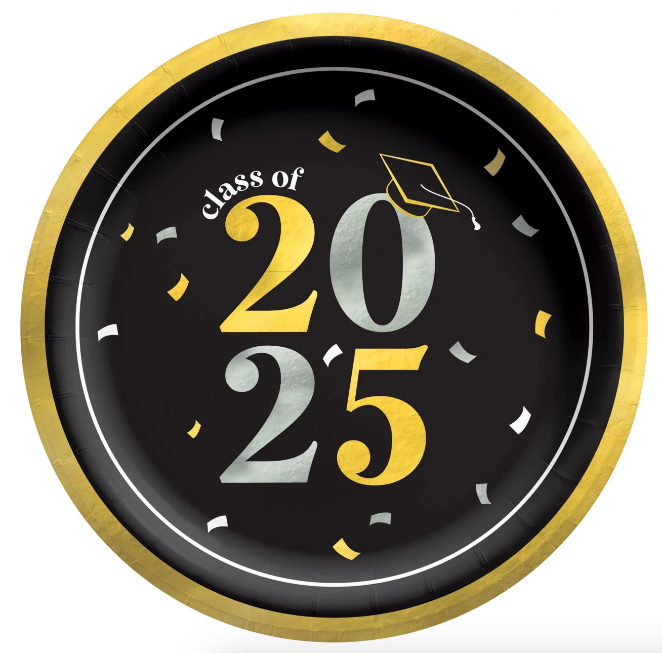 Class of 2025 Graduation Paper Party Plates