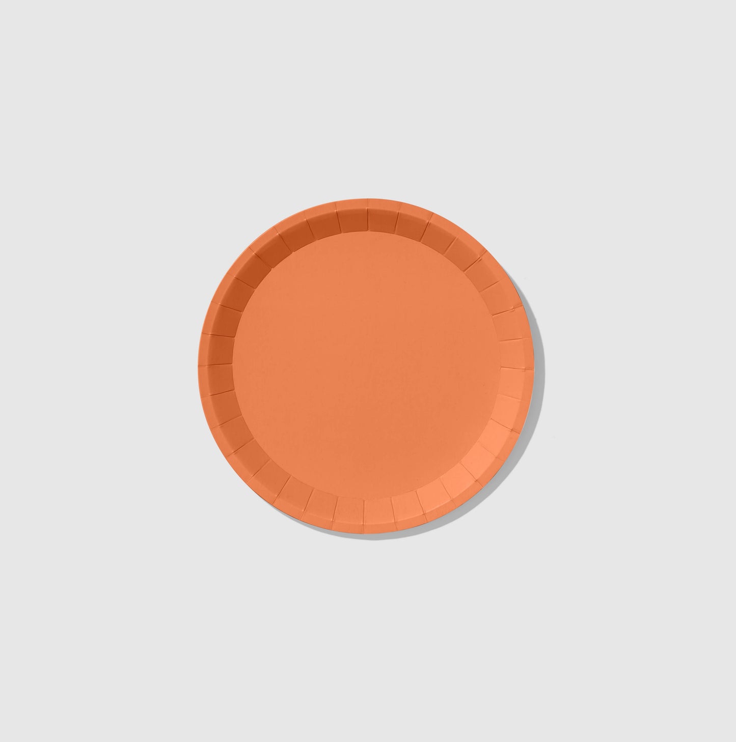 orange paper party plate