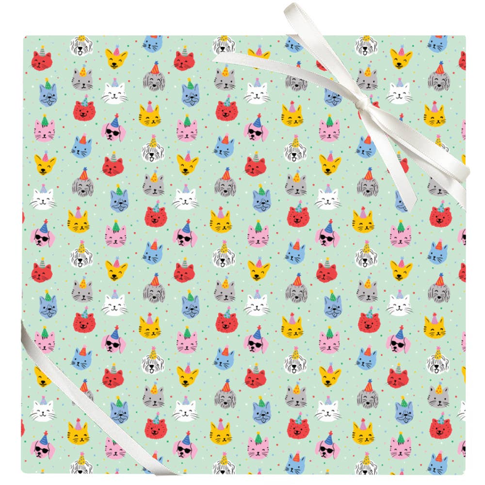 Paper Source - Party Cats and Dogs Wrapping Sheets