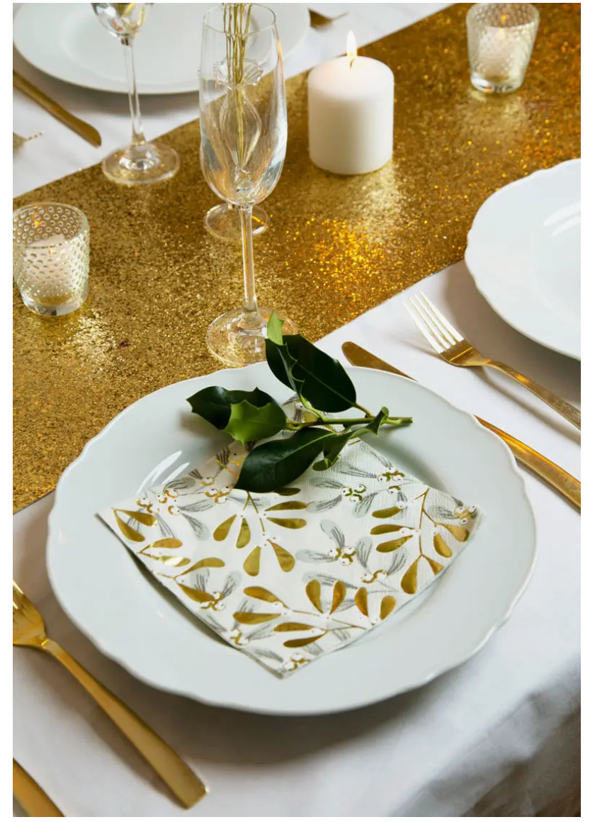 Talking Tables - Gold Glitter Table Runner