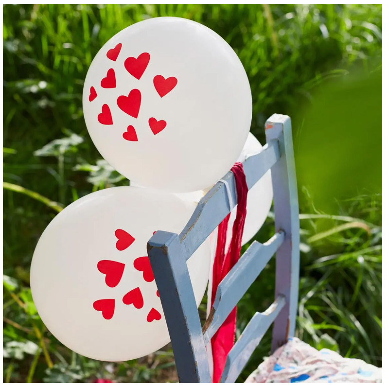 Talking Tables - Red Heart Party Balloons