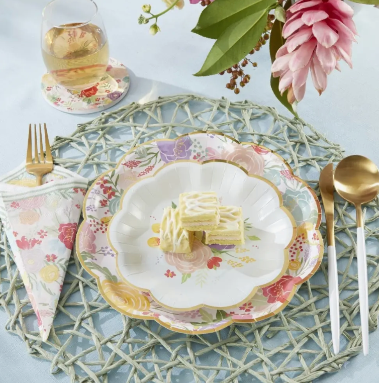Kate Aspen Garden Bloom 9 in paper plates