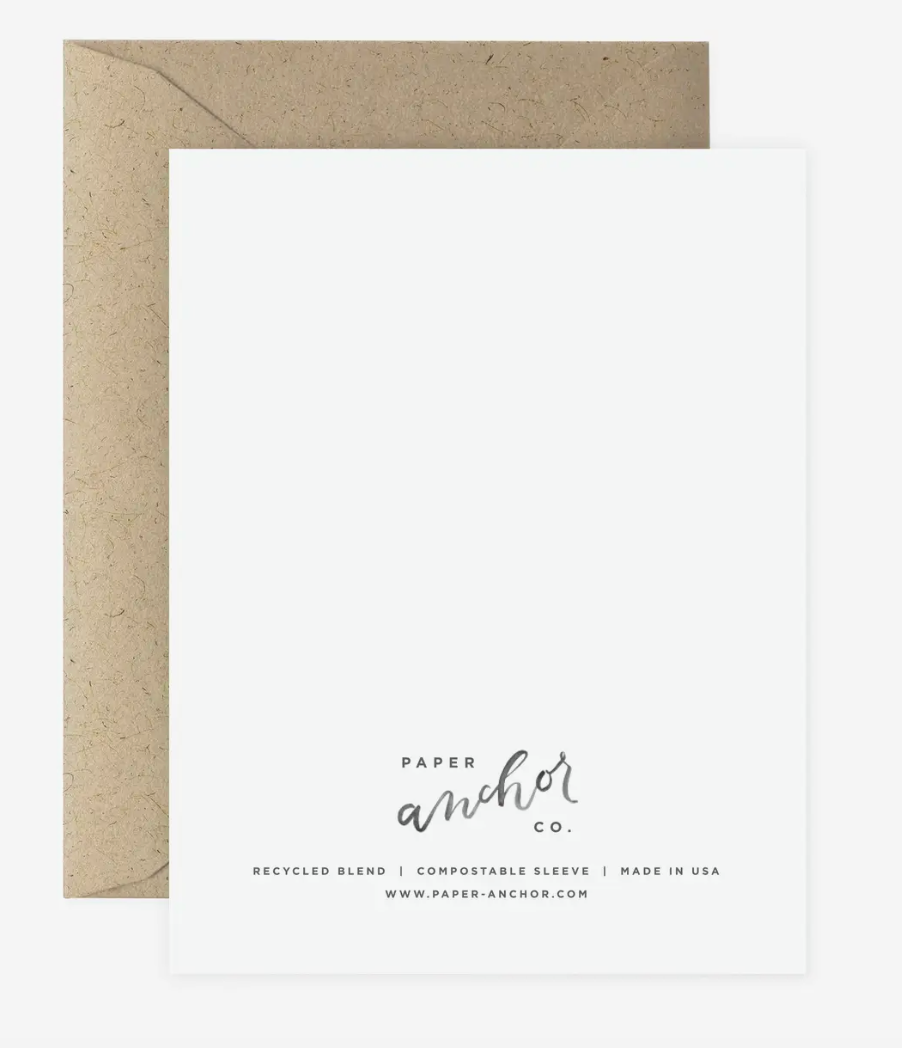 Back image of a "congrats" wedding card