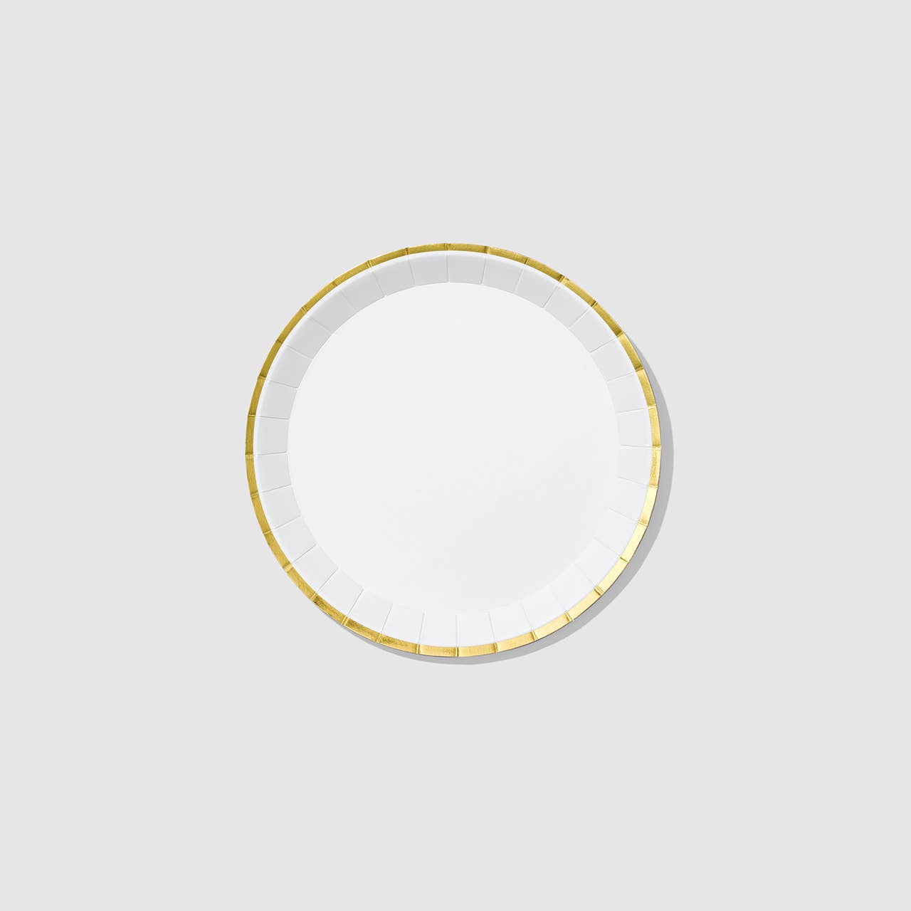 Coterie Party Supplies - White and Gold Paper Plates