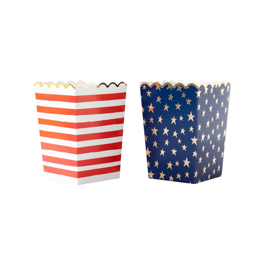 stars and stripes paper treat boxes