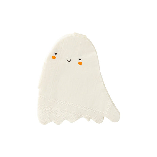 Image a mini ghost shaped paper napkin