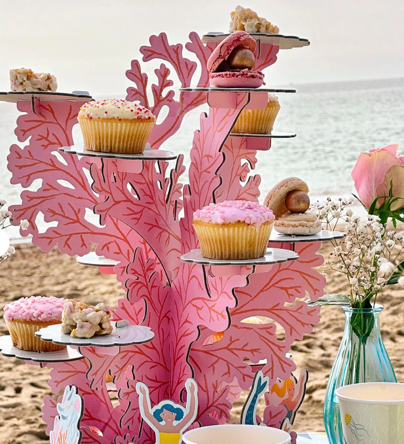 mermaid cupcake stand