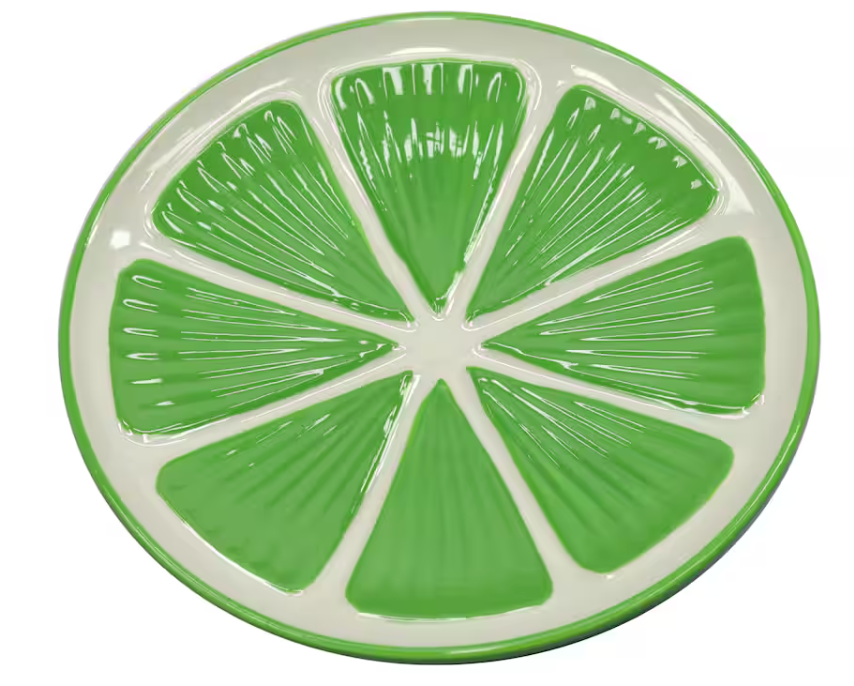 lime ceramic plate