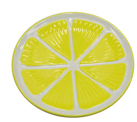 lemon ceramic plate