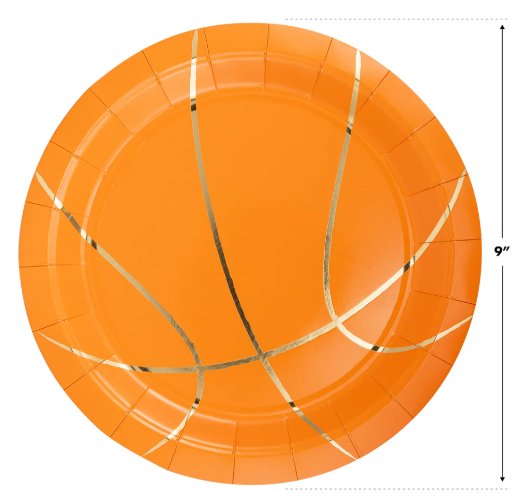 basketball shaped plate