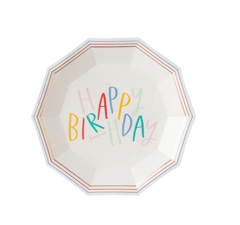 Image of a happy birthday plate