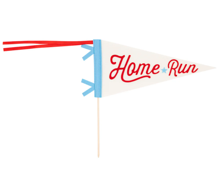 Home Run Felt Pennant