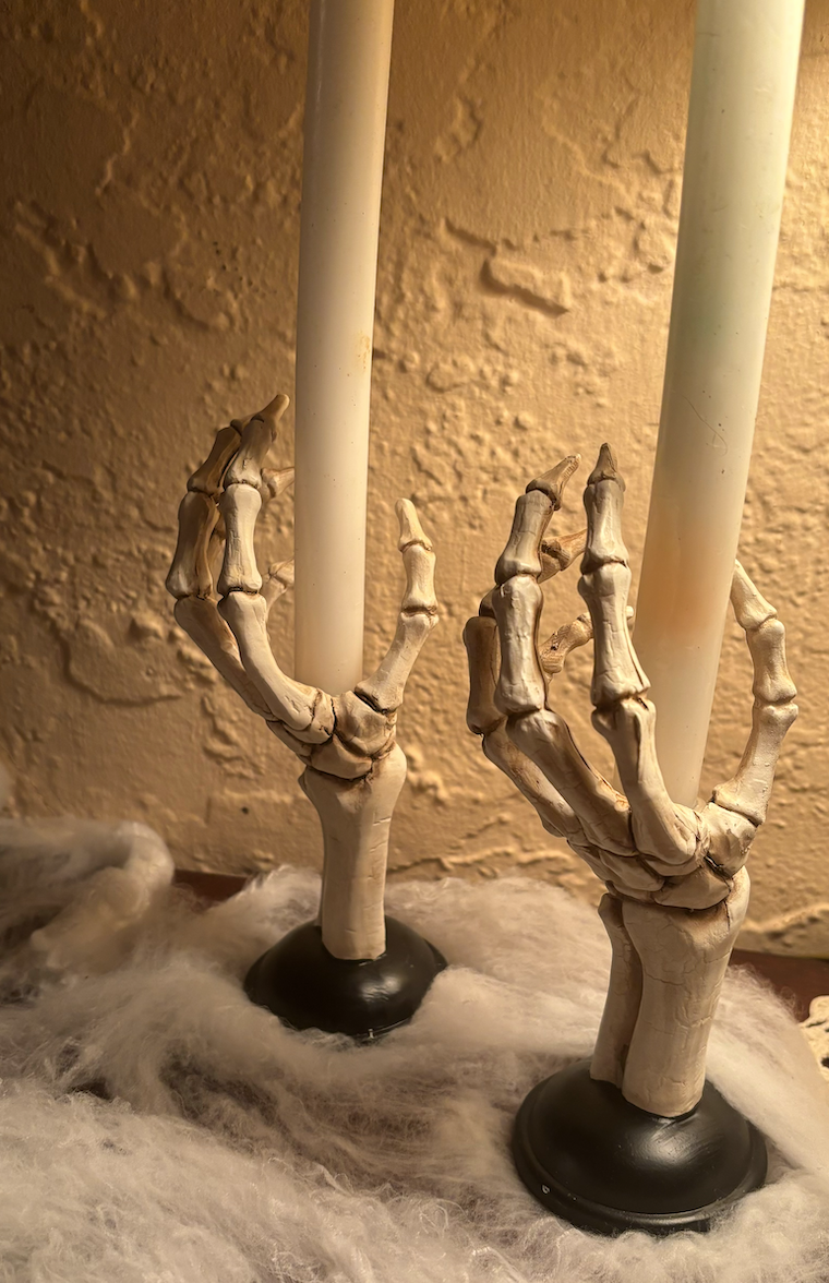 Skeleton Candlestick Holders (Set of 2) | Boston International