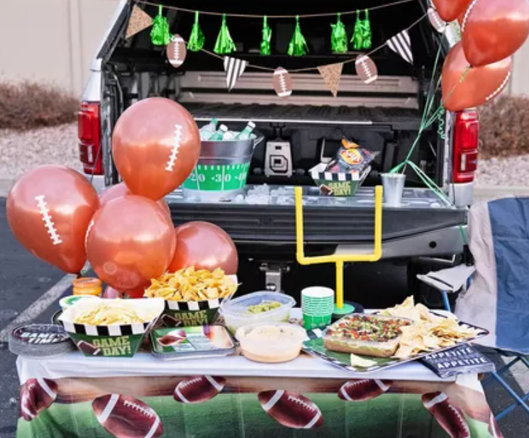 football shaped party balloons