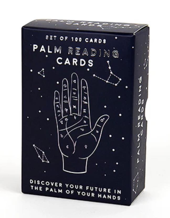 set of 100 palm reading cards