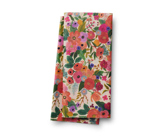 Floral patterned tissue paper