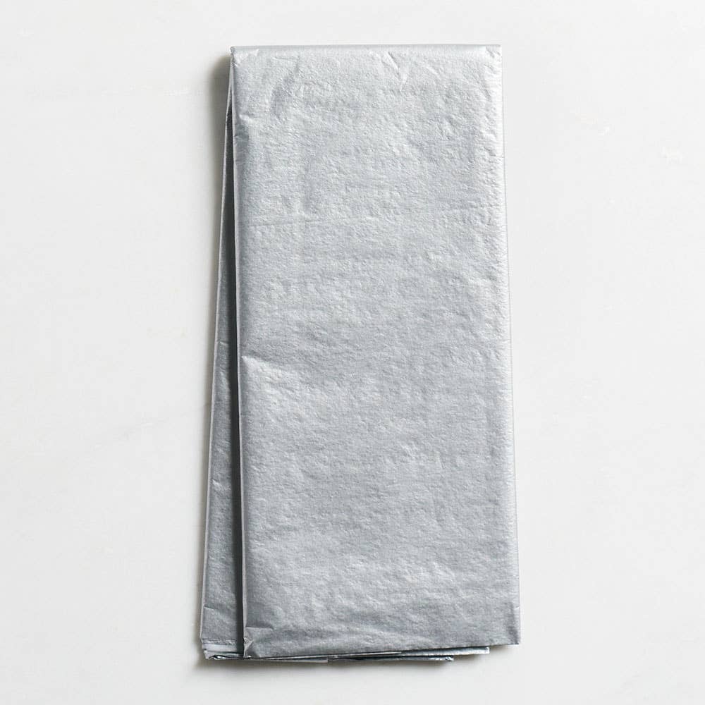 Silver tissue paper for gift wrapping