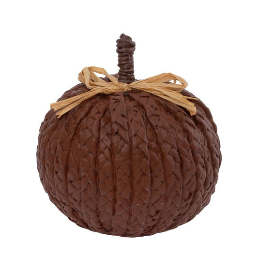 Image of brown braided decorative pumpkin