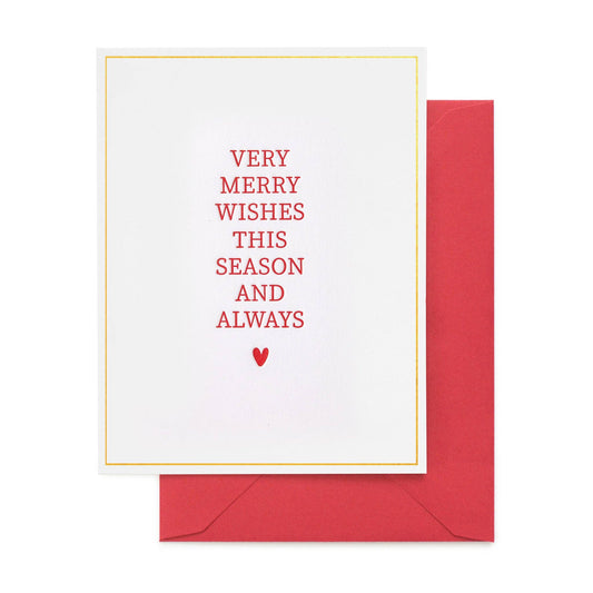 Sugar Paper - Very Merry Wishes, Single Card & Boxed Set: Single Card