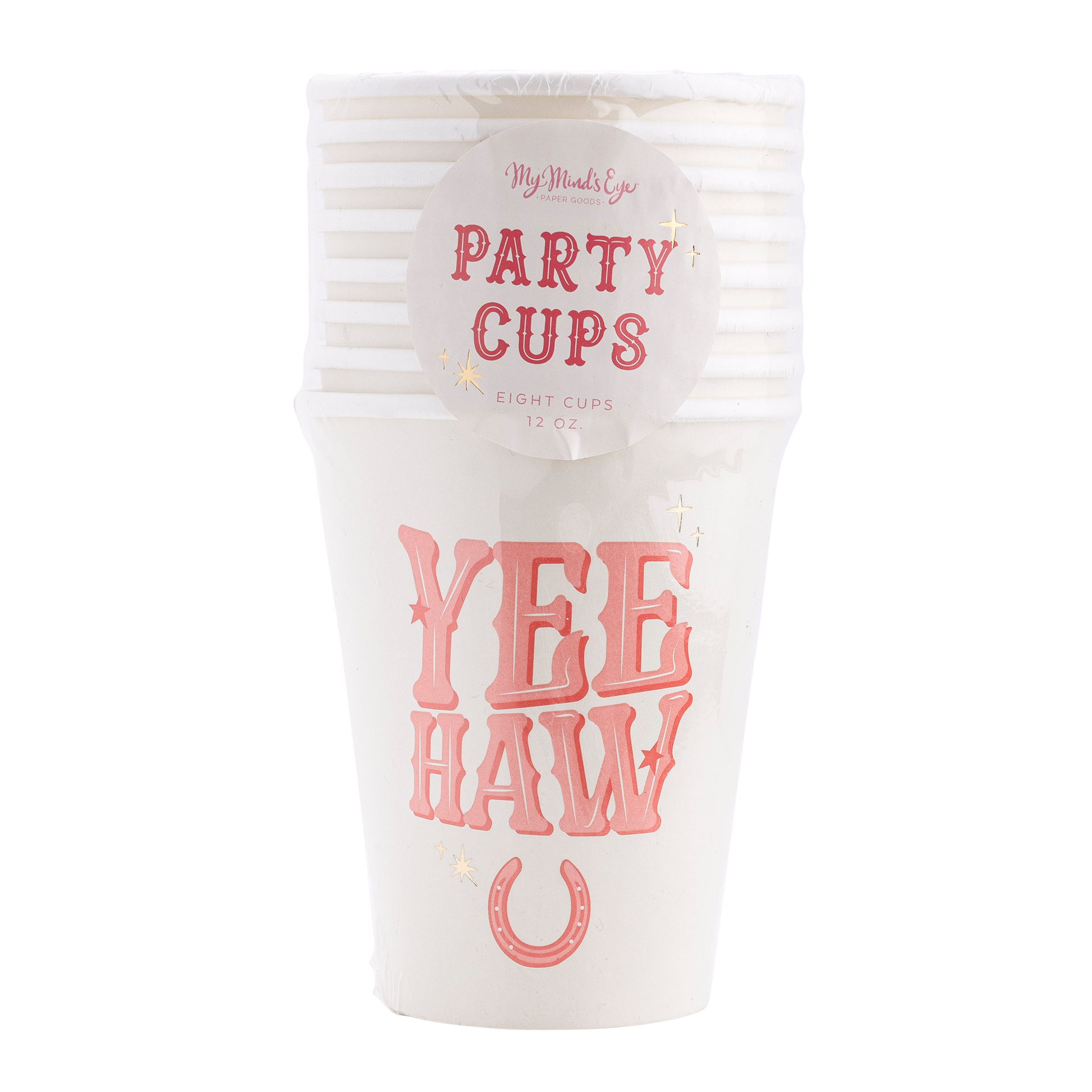 "Yeehaw" party cups