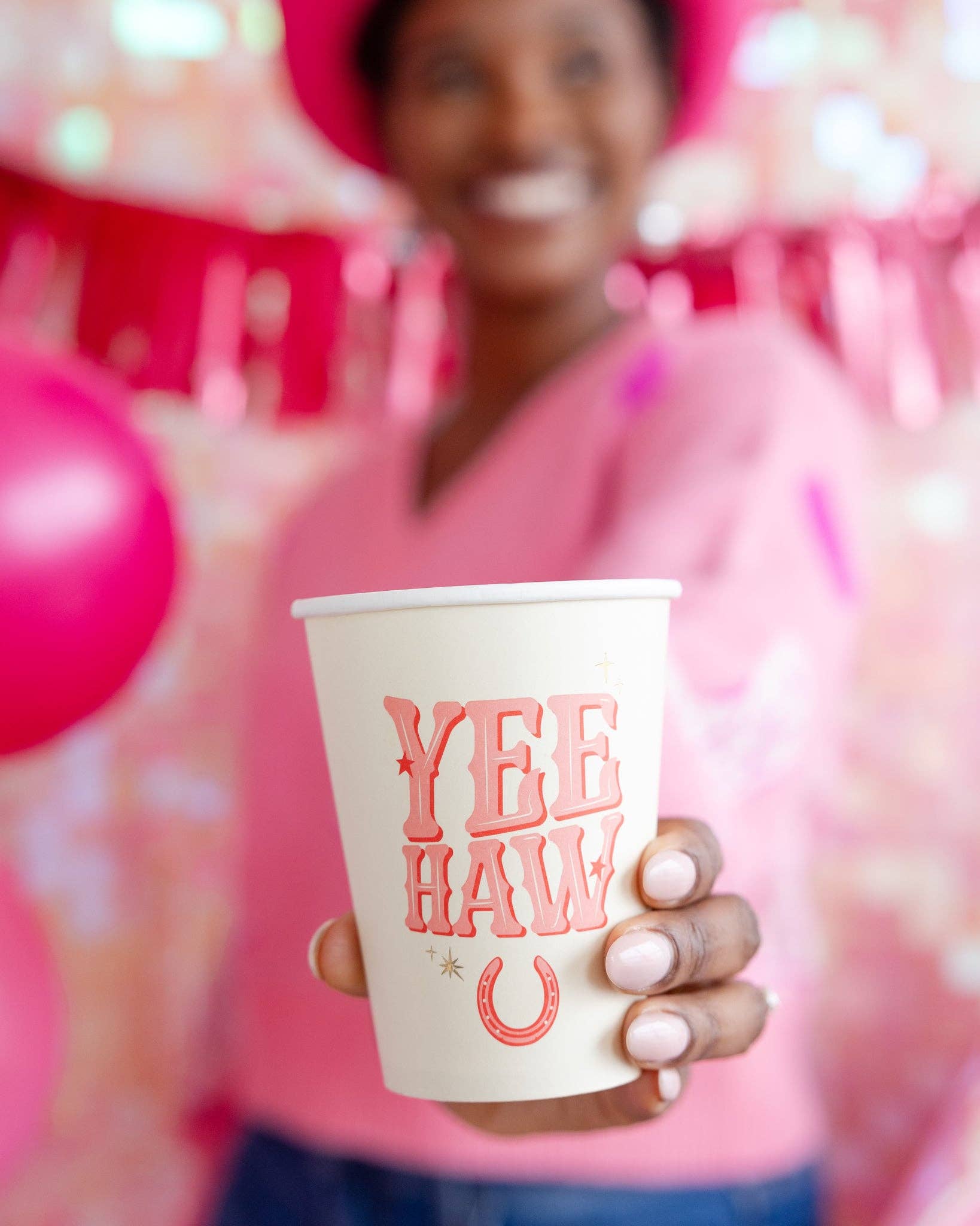 "Yeehaw" party cups