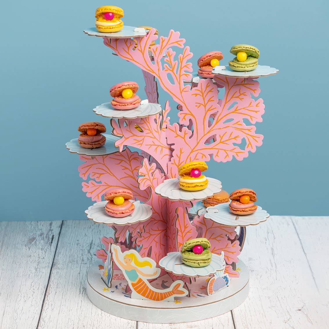 mermaid cupcake stand