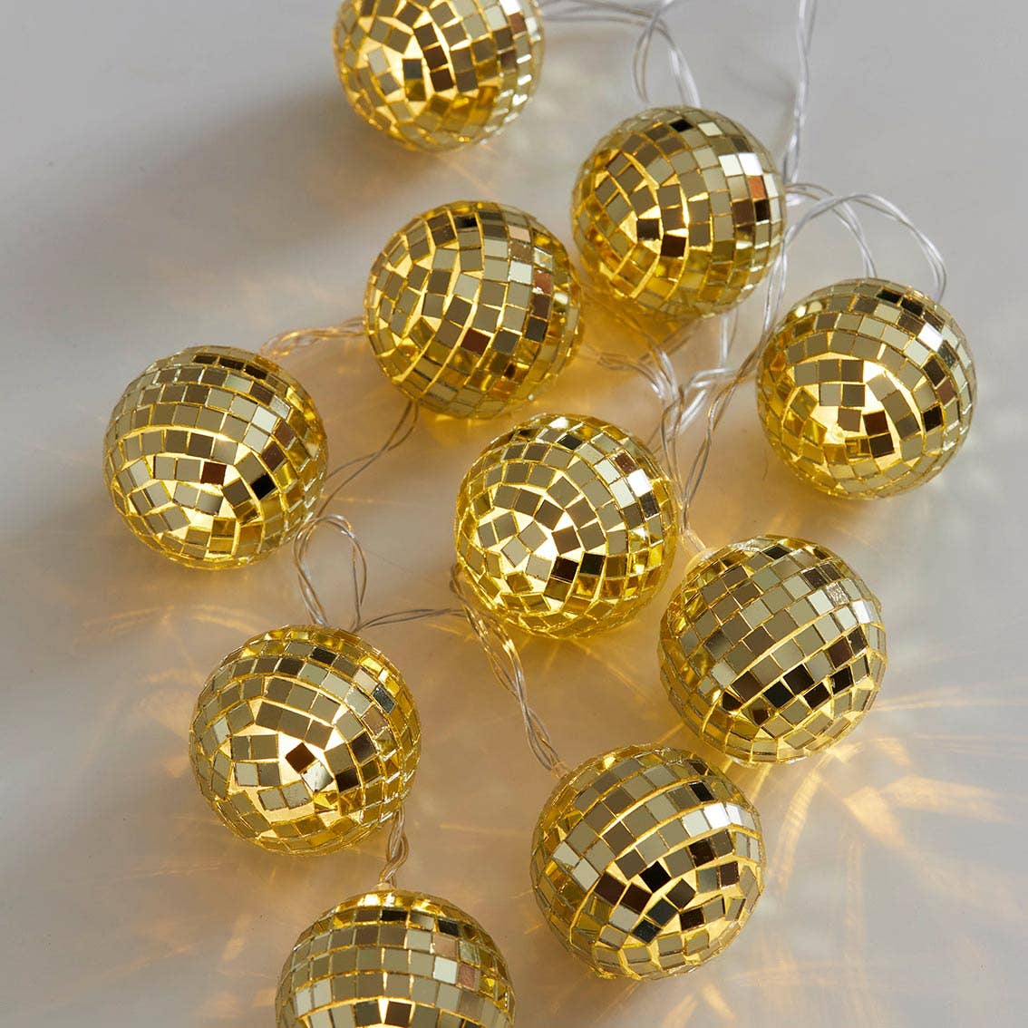 disco ball string light set