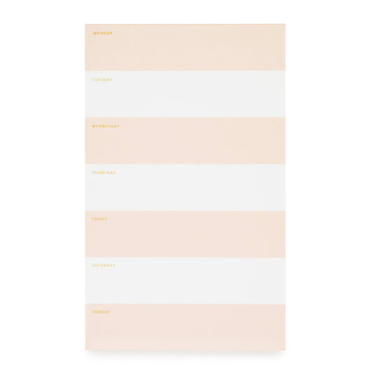 Sugar Paper - Pink Striped Weekly Pad