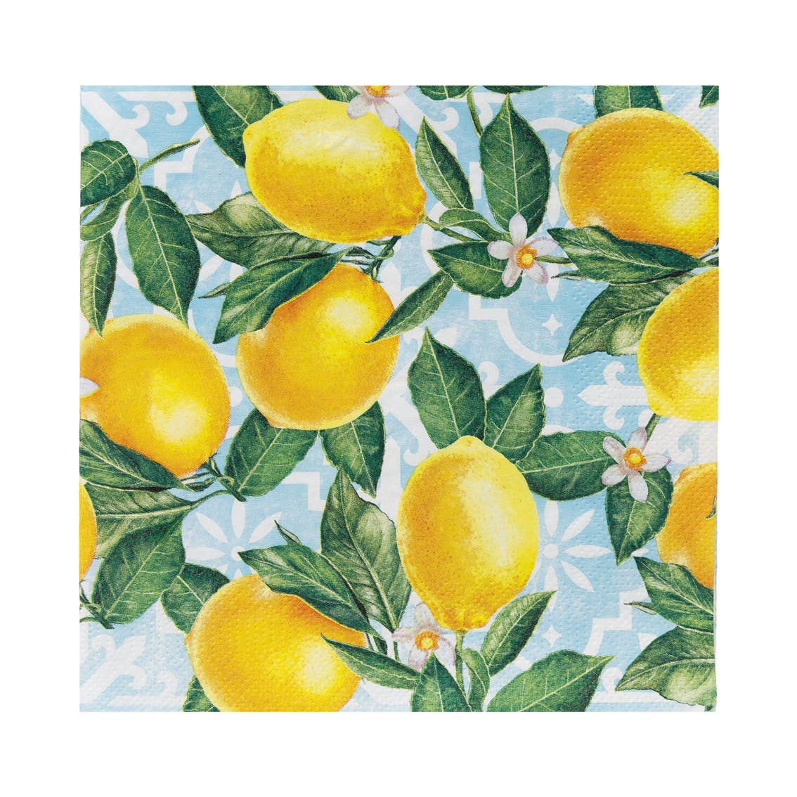 lemon printed paper napkins