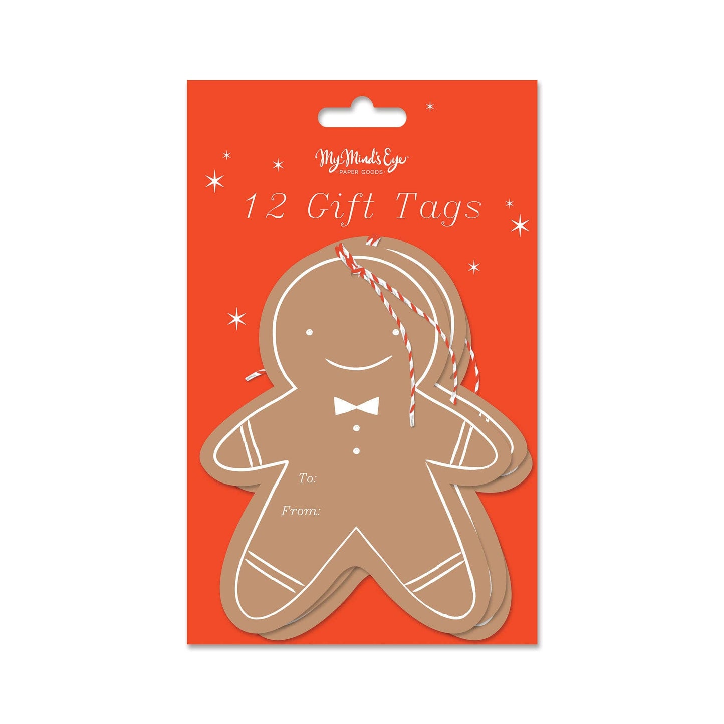 oversized gingerbread christmas gift tags