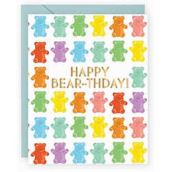 Gummi Bearthday Foil Birthday Card