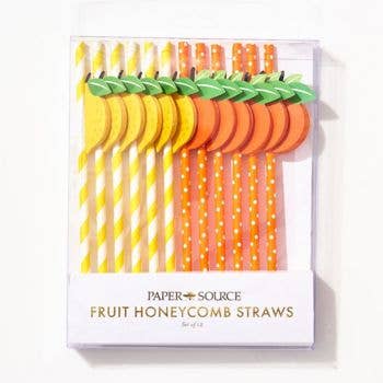 citrus honeycomb straws