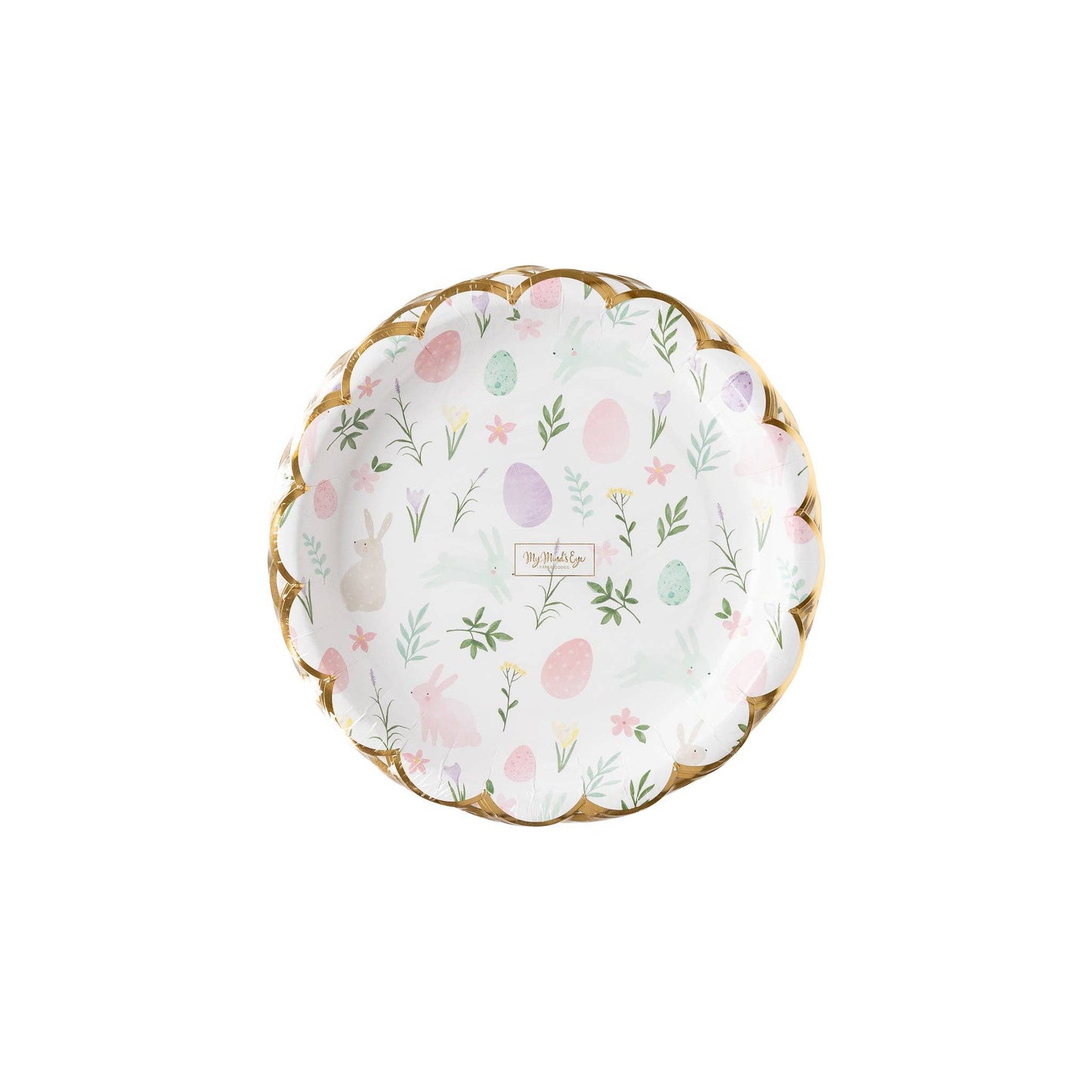 Watercolor Scalloped Round Plates