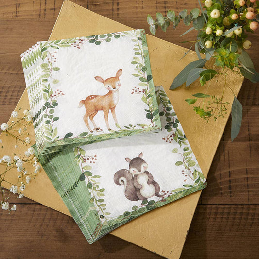 Kate Aspen - Woodland Baby Paper Napkins