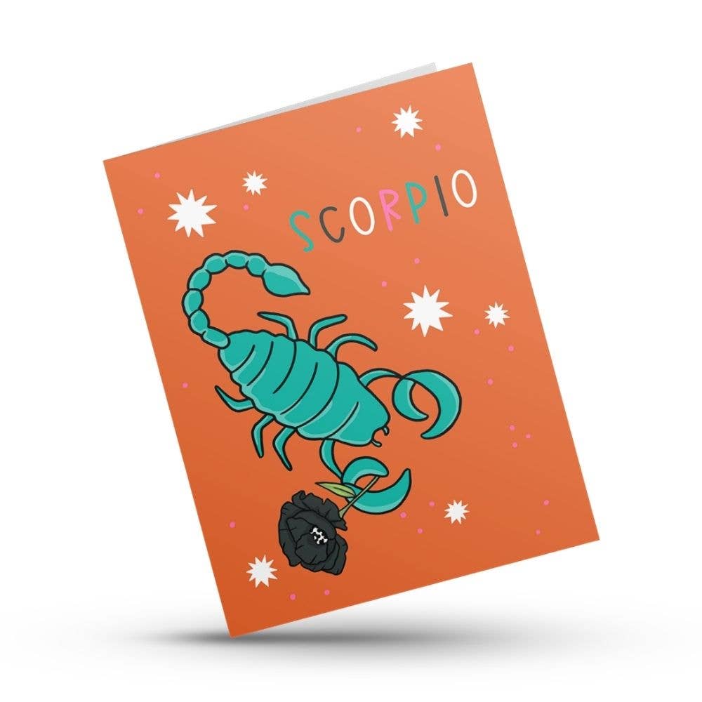 Scorpio zodiac birthday card