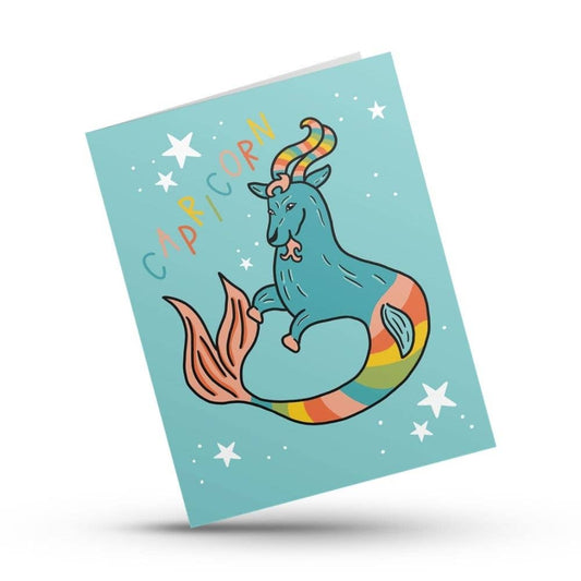 Capricorn zodiac birthday card