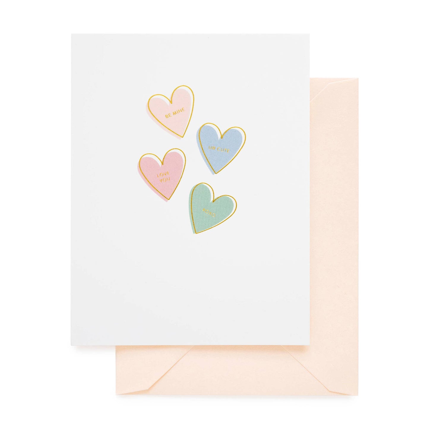 Sugar Paper - Candy Hearts Card