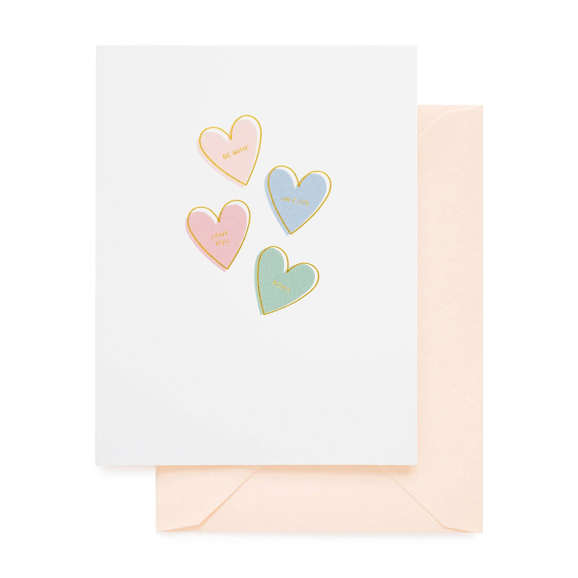 Sugar Paper - Candy Hearts Card