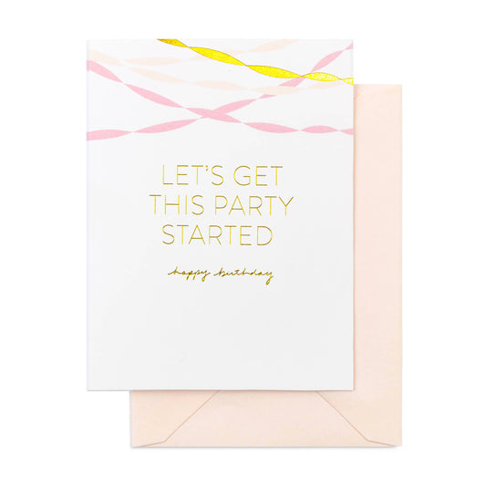 Sugar Paper - Birthday Streamers Card