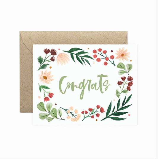 Front image of a "congrats" card