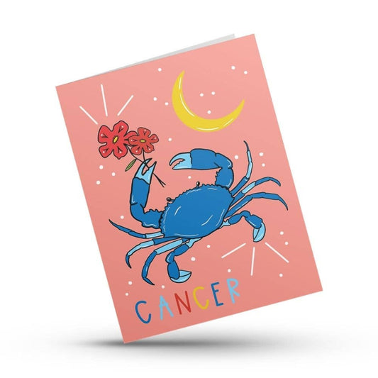 Cancer zodiac birthday card