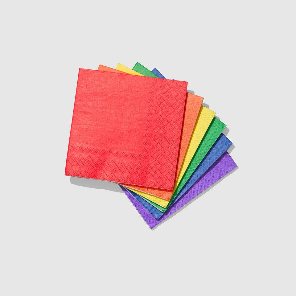 Coterie Party Supplies - Make It Rainbow Cocktail Napkins