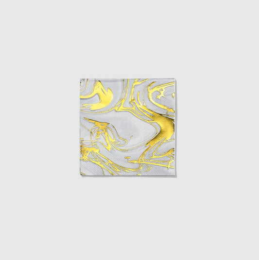 Coterie Party Supplies - Marble Cocktail Napkins