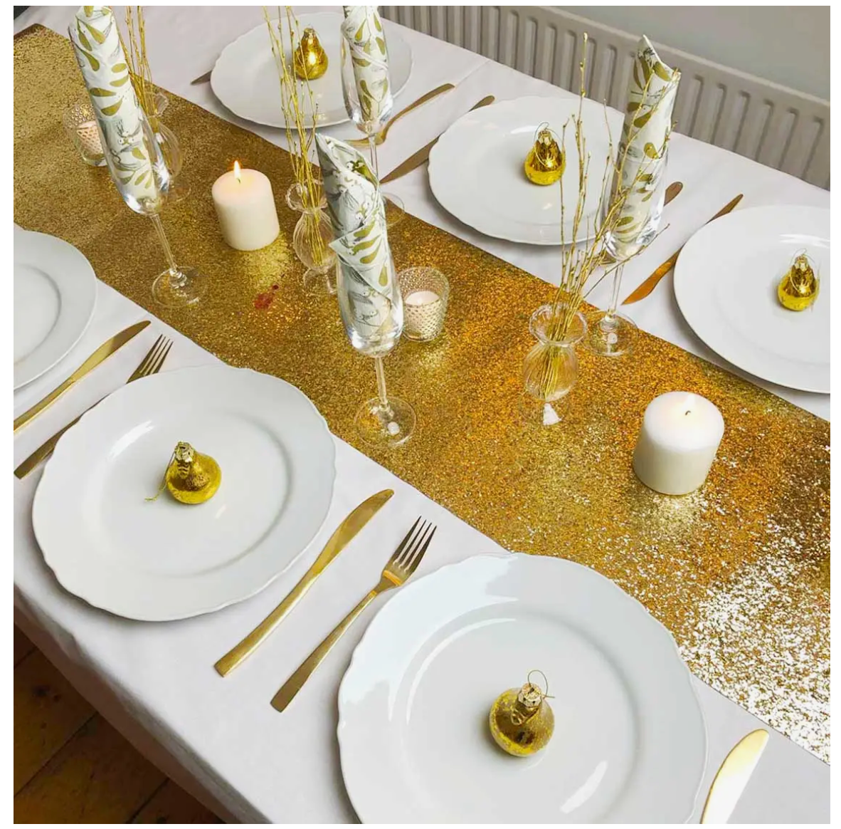 Talking Tables - Gold Glitter Table Runner